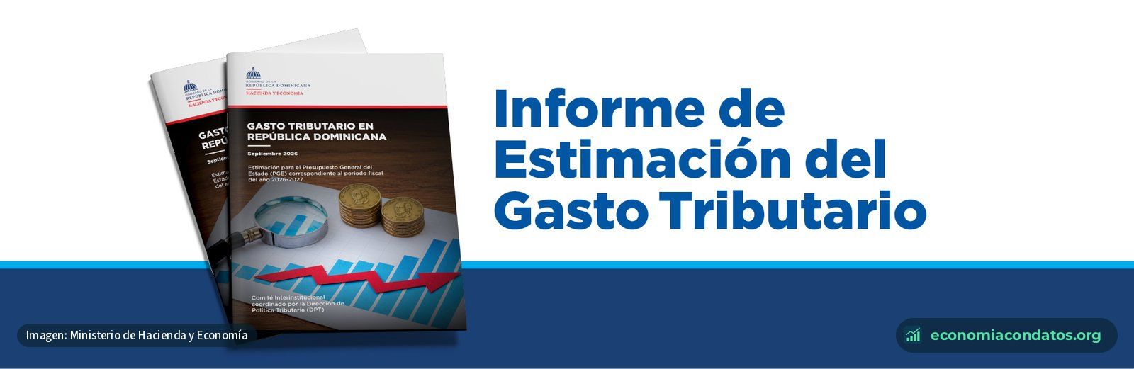 Portada del Informe de Estimación del Gasto Tributario en República Dominicana, del Ministerio de Hacienda y Economía
